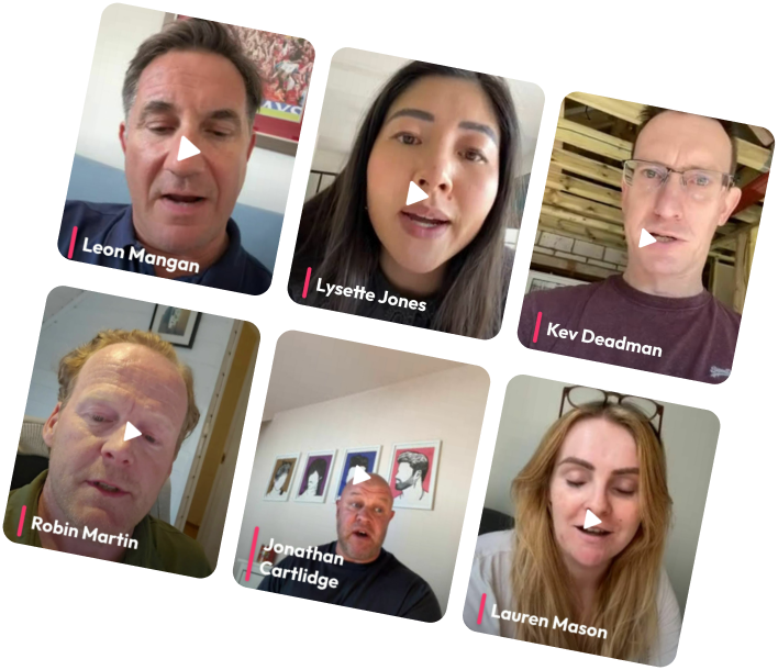 Testimonial video previews